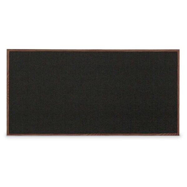 Combo Board, 60"x36", Bronze Frame/Black Porcelain & Rubber